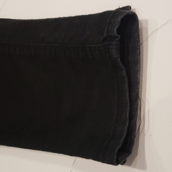 ZARA Denim Pants Women's 42 Skinny Stretch Black - Picture 12 of 14
